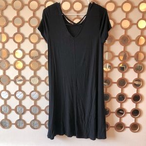 Black dress with back detail